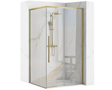 Rea SOLAR BRÚSENÁ ZLATÁ sprchový kút 100 x 80 x 195 cm K9509