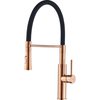 Kuchinox SHIRE drezová vodovodná batéria s výtokom v tvare „U“, čierna/ružové zlato BQH_878D