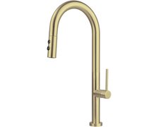 Deante OLFATO drezová vodovodná batéria s výsuvným výtokom - 2 druhy prúdu, brúsená zlatá BQO_R72M