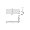 SANPLAST OWPLL/FREE panel ľavý k vani 80 x 180 cm 620-040-0480-01-000