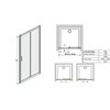 Sanplast D2/TX5b sprchové dvere 110 x 190 cm 600-271-1130-01-401