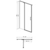 Cersanit MODUO sprchový kút  80 x 80 x 195 cm, profil chróm S162-003+S162-007
