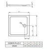 Radaway Doros Plus C akrylátová, štvorcová sprchová vanička 80 x 80 SDRPC8080-01