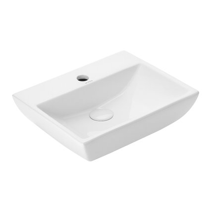 Uptrend – Umývadlo na stenu alebo dosku Pascal 44,5 × 34,5 cm biele lesklé STR4318