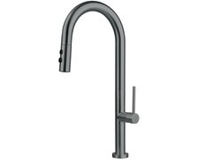 Deante OLFATO drezová vodovodná batéria s výsuvným výtokom - 2 druhy prúdu, titanium BQO_D72M