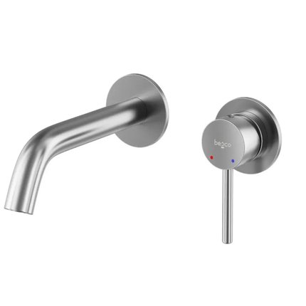 Besco VEO podomietková umývadlová vodovodná batéria brúsený nikel BU-VS-NS