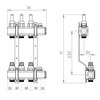 Sigma Rozdeľovač 11-cestný mosadzný s prietokomermi a term. Ventilmi RMZTP-11