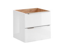 Comad Capri white 820B FSC skrinka pod umývadlo 60 cm zlatý kraft dub/biela lesklá