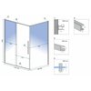 Rea SOLAR BRÚSENÁ ZLATÁ sprchový kút 120 x 90 x 195 cm K9511