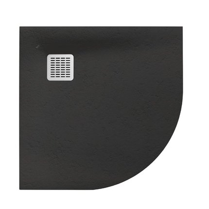 Roca TERRAN STONEX štvrťkruhová kompozitná sprchová vanička 90 x 90 cm, onyx AP10538438401640