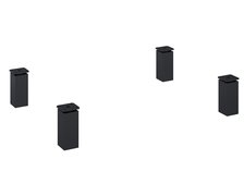 Aquaform ARONA komplet nožičiek 4x4x10 cm – 4 ks čierne AQ.401-185131