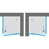 Aquatek VIP2000 A3 štvorcový sprchový kút 90 x 90 x 200 cm, sklo číre, profil chróm