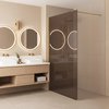 Rea Flexi Brown sprchová zástena 80 x 195 cm sklo hnedé K9975