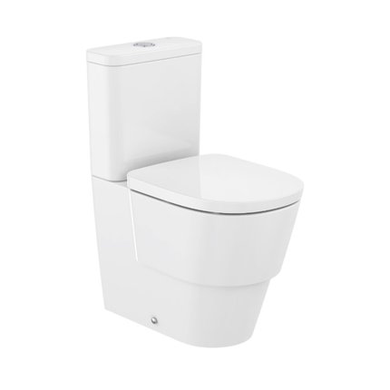 Roca TURA Compakt WC kombi 37,5 x 76,5 cm Rimless, spodný prívod vody A342697000+A341691000