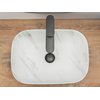 Rea BELINDA MARBLE MATT keramické umývadlo na dosku 46 x 32 cm U8702