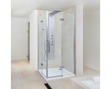 Aquatek VIP2000 A4 štvorcový sprchový kút 90 x 90 x 200 cm, sklo číre, profil chróm