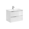 Comad Capri white 821B FSC skrinka pod umývadlo 80 cm zlatý kraft dub/biela lesklá