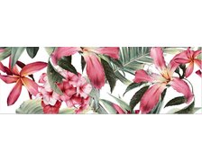 Ceramstic Allda Manantia C lesklý dekoračný rektifikovaný obklad 30 x 90 cm DGL.408C.MNT.90X30.FLOWER