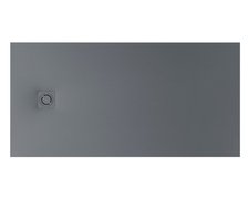 Roca MAGMA STONEX obdĺžniková kompozitná sprchová vanička 100 x 80 cm, sivá APE013E832003200