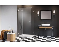 Radaway ESSENZA PRO WHITE KDJ obdĺžnikový sprchový kút 120 x 80 x 200 cm 10097120-04-01R+10098080-01-01