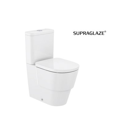 Roca TURA Compakt WC kombi 37,5 x 76,5 cm Rimless, spodný prívod vody A342697S00+A341691000