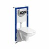 Kolo Geberit SET Duofix Basic Nova Pro inštalačný modul + závesná misa krátka 118.342.21.1