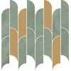 Tubadzin TISSUE GREEN mozaika lesklá + matná 29,8 x 27,2 cm