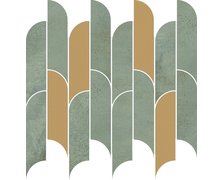 Tubadzin TISSUE GREEN mozaika lesklá + matná 29,8 x 27,2 cm