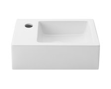 Uptrend – Umývadlo na stenu Rosa L 37 × 23,5 cm biele lesklé TR4331A