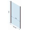 Rea RAPID SWING sprchový kút 70 x 90 x 195 cm sklo číre K6422-K6407