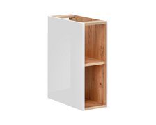 Comad Capri white 810B FSC kúpeľňová skrinka 20 x 57 cm zlatý kraft dub/biela lesklá