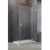 Radaway ESSENZA PRO BRUSHED NIKEL KDJ štvorcový sprchový kút 120 x 120 x 200 cm 10097120-91-01L+10098120-01-01