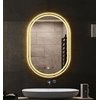 LED oválne zrkadlo 80 x 60 cm P10408 DDJ, HOM-02835