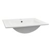 Kerra Calpe keramické umývadlo zápustné white 61 x 46,5 cm