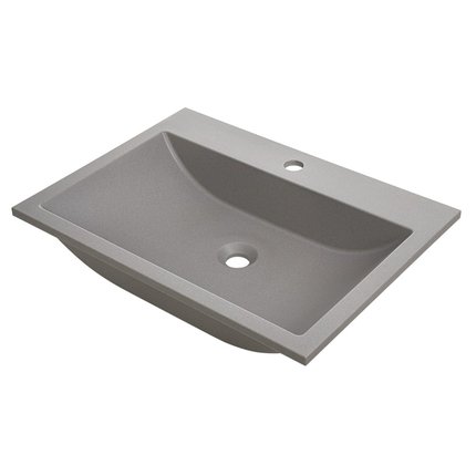 Kuchinox ALBANO granitové umývadlo pod dosku / zapustené 60 x 44 cm, sivé VGA1510T