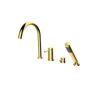 Besco ILLUSION 4-otvorová vaňová batéria zlatá BW-I4-ZL