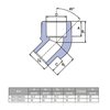 Ekoplastik PP-R koleno VK/VN 20 x 45°PN20