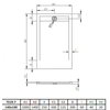 Radaway Teos F sprchová vanička z mramorového zlepenca 140 x 100 x 4 cm HTF140100-74
