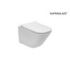 Roca GAP Square Compacto WC misa závesná Rimless, zadný odpad, biela SUPRAGLAZE® bez sedátka A34647AS00