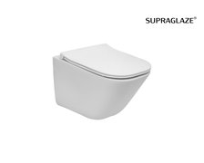 Roca GAP Square Compacto WC misa závesná Rimless, zadný odpad, biela SUPRAGLAZE® bez sedátka A34647AS00