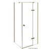 Besco PIXA GOLD sprchový kút  90 x 90 x 195 cm, profil zlatý, sklo číre