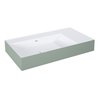 Elita Level ľavé nástenná umývadlo Solid Surface 80,5x45,5 cm White Matt/Sage Matt RE041461210890