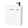 Kúpeľňová skrinka Nook set s umývadlom 55 cm biela matná 010-SU55-04+TR41366