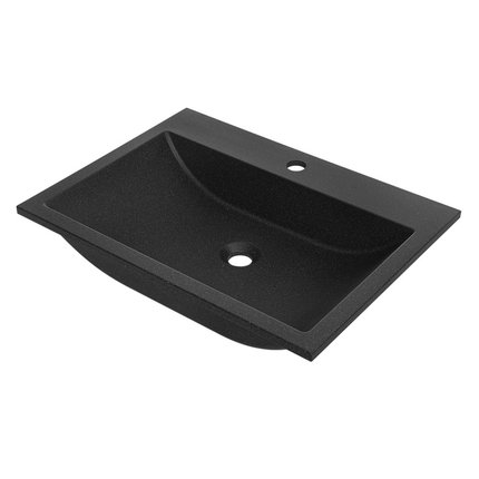 Kuchinox ALBANO granitové umývadlo pod dosku / zapustené 60 x 44 cm, čierne VGA1710T