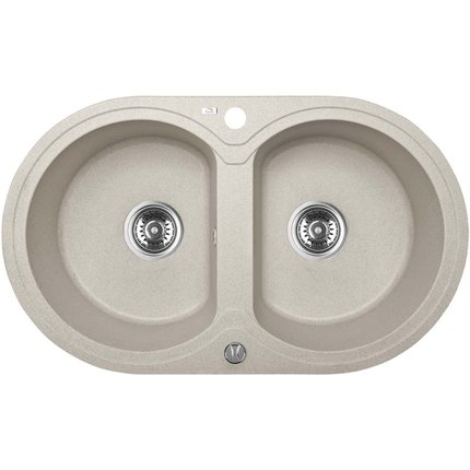 Laveo DAFNE granitový drez 78 x 47 cm, bež SBD_420T