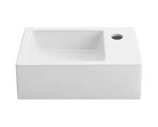 Uptrend – Umývadlo na stenu Rosa P 37 × 23,5 cm biele lesklé TR4331