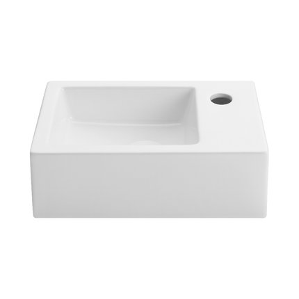 Uptrend – Umývadlo na stenu Rosa P 37 × 23,5 cm biele lesklé TR4331