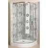 Novoterm SOLID RPS CHR SOLO sprchový kút bez vaničky 90 x 90 x 195 cm, sklo číre