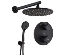 MODI LIVA BLACK podomietkový termostatický sprchový set 10020202701BL