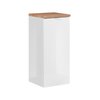 Comad Capri white 811B FSC kúpeľňová skrinka 35 x 80 cm zlatý kraft dub/biela lesklá